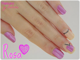 Manicura rosa uñas colgante de corazón amor de verano Nails nail art pink summer love necklace heart Kiko mirror