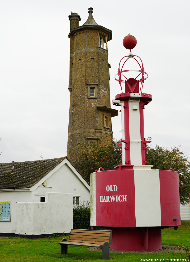 Old Harwich buoy and High Lighthouse in Harwich