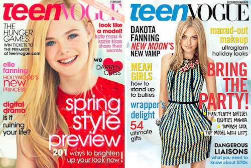 Which Teen Vogue cover is your favourite Elle Fanning Dakota Fanning