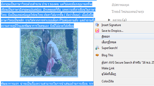 การวางข้อความจากเวบให้ได้เฉพาะข้อความไม่เอารูปภาพ