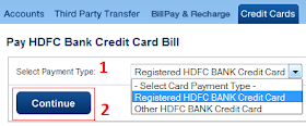 HDFC Credit Card Bill Payment