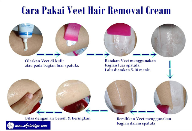 cara pakai Veet Hair Removal Cream