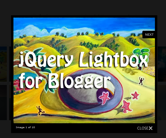 If you lot are non satisfied with the default Lightbox laid upwardly past times Blogger Add a Custom jQuery Lightbox To Blogger