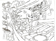 10 Imágenes de Sonic infantiles para colorear
