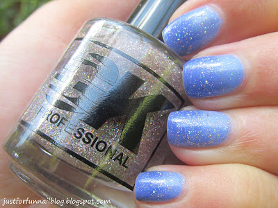 GK Holo Top Coat over Gradient KIKO 338 KIKO 337