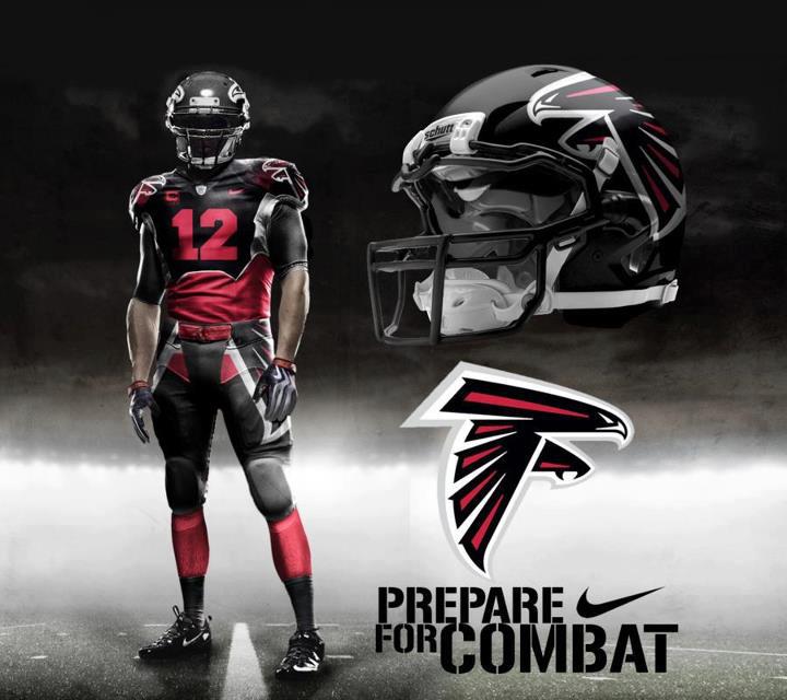 Atlanta Falcons New Nike Uniforms - Planet of the Sanquon