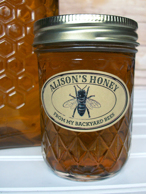 Custom Kraft Seal Oval Honey Jar Labels