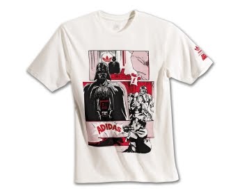 Camisas e tenis Star Wars e Adidas