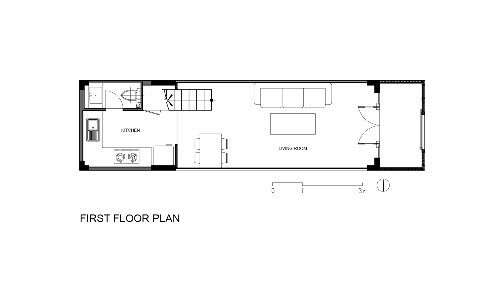 Rumah Di Lahan Sempit 3x10 Meter Majalah Rumah