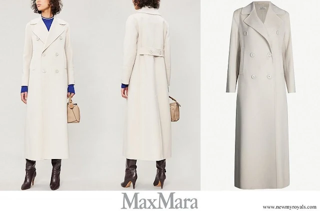 The Duchess of Edinburgh wore MAX MARA Custodi double breasted brushed wool coat