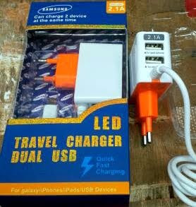 Charger Brand Slot 2 USB 2.1 A - Rp 50.000 /Pc