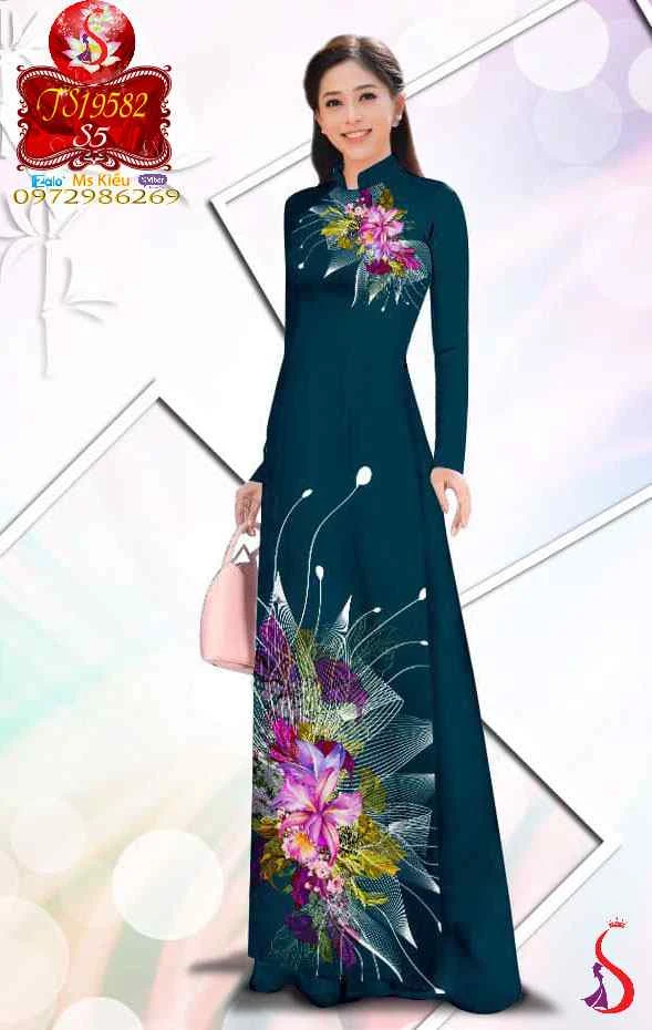TOP 50 mẫu áo dài hoa Lily đẹp xinh xắn 2020