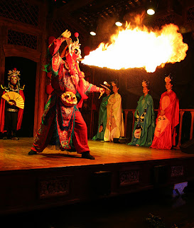 Spitting Fire, is another distinctive of Sichuan Opera