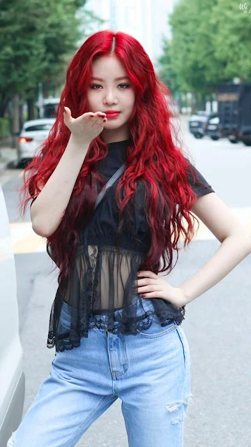 Soojin - (G)I-Dle ; Red Hair