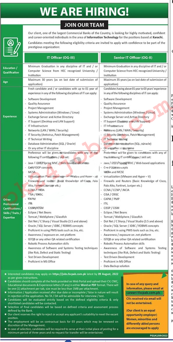 Commercial Bank Jobs 2022 – Government Jobs 2022