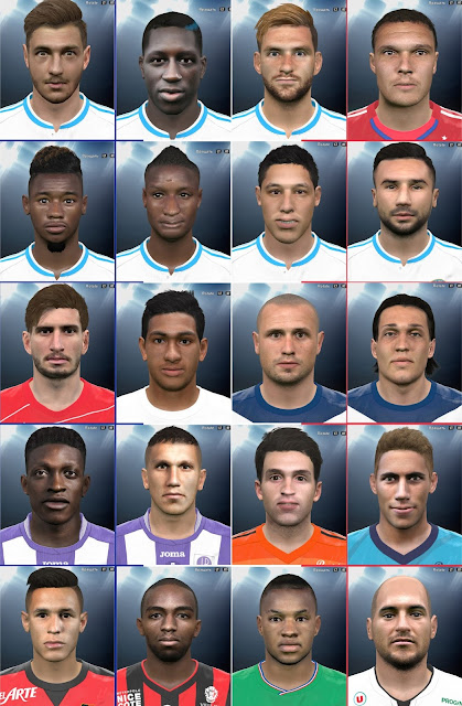 PES 2016 Ligue 1 big facepack by everest9