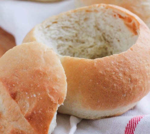 Easy Homemade Bread Bowls #dinner #lunch