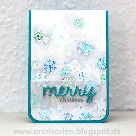 Sunny Studio Stamps: Mug Hugs Snowflake Christmas Card by Anni Lerche.
