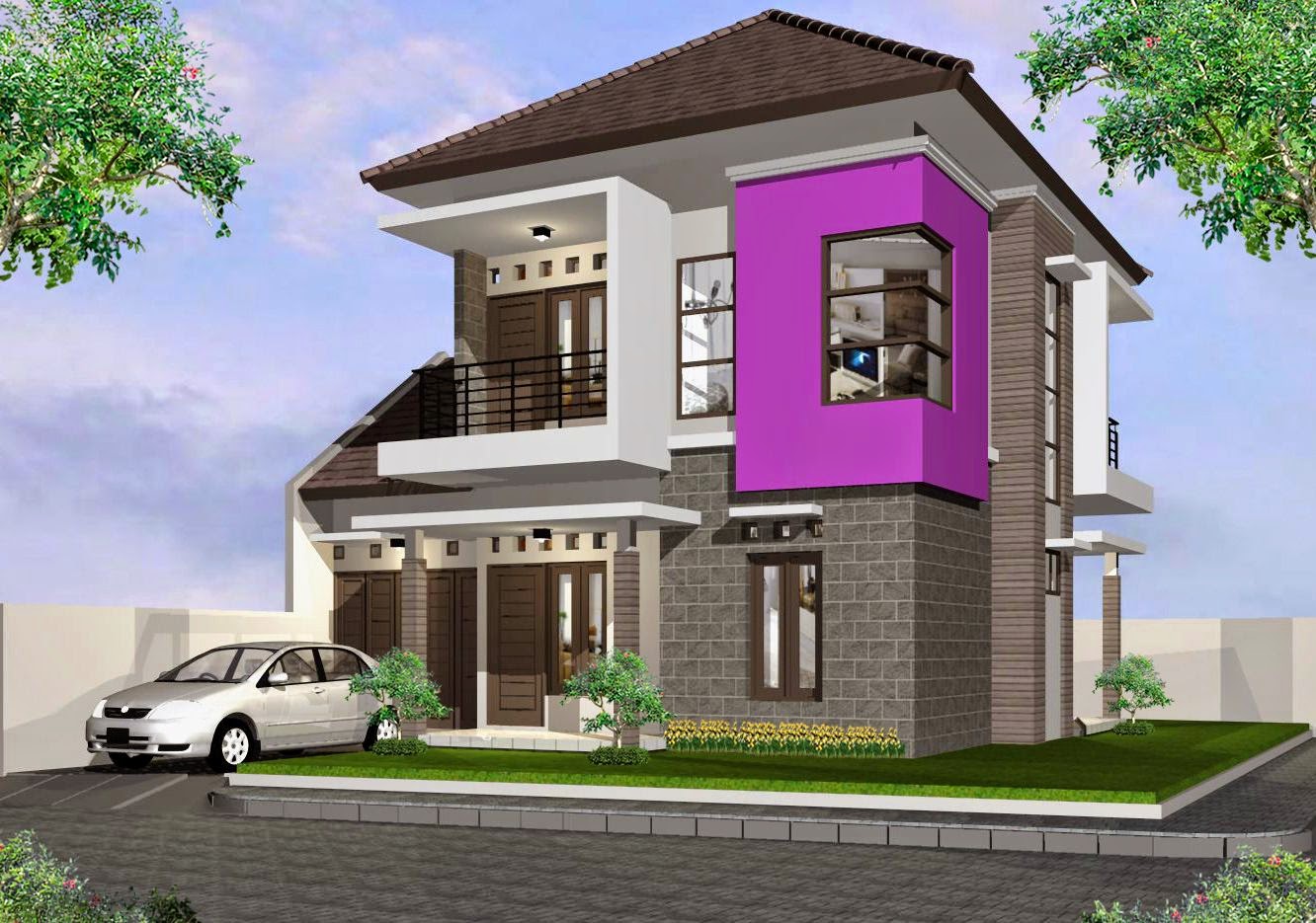 Desain Rumah Minimalis 2 Lantai Type 160 Gambar Foto Desain Rumah