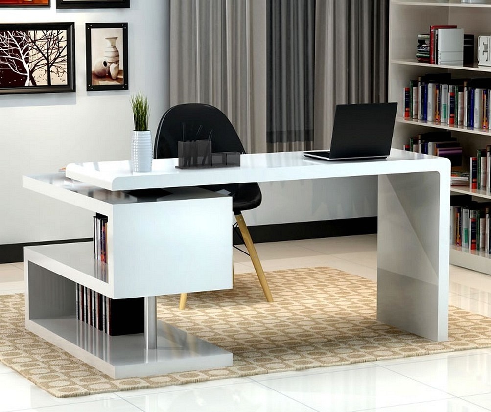 25 Desain Meja  Kantor  Minimalis  yang Modern dengan Harga 