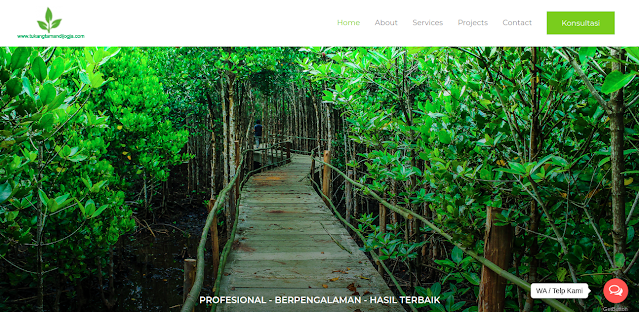 Tampak situs website Tukang Taman Jogja, foto: screenshots