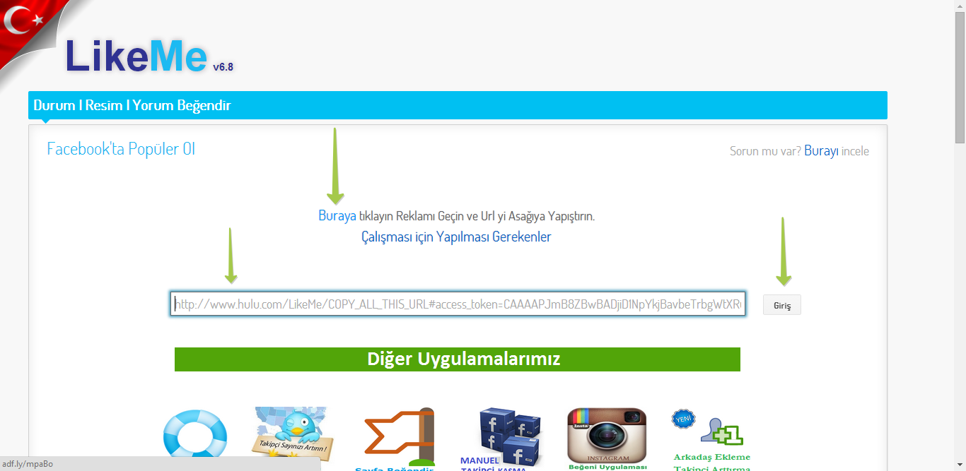 Facebook Beğeni Hilesi 2014