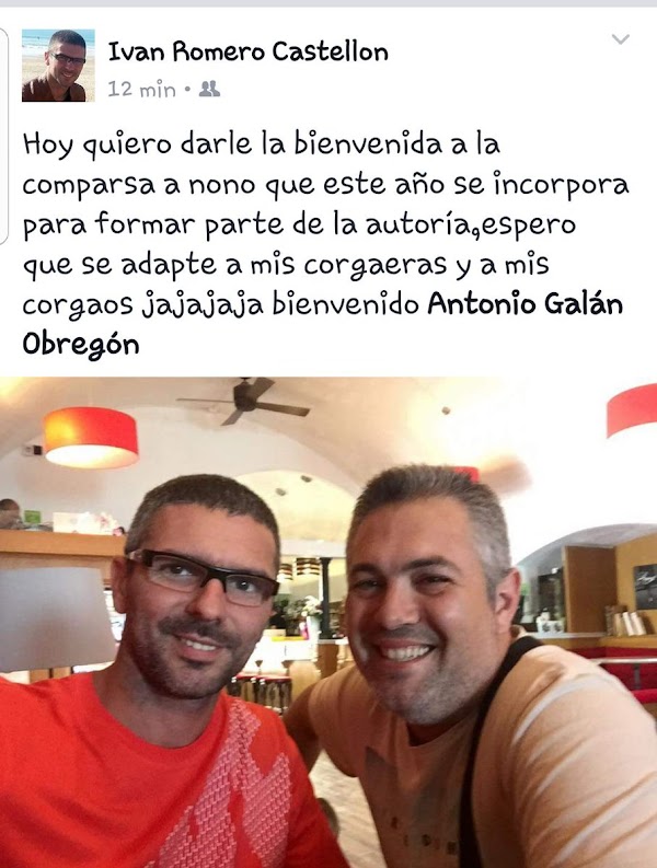 Nono Galán y Iván Romero juntos en el 2018