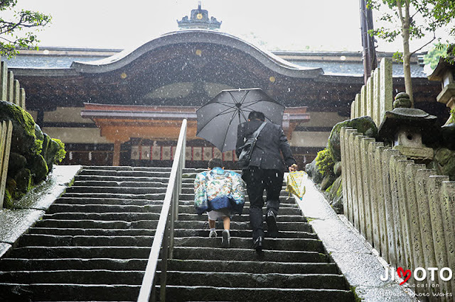 往馬大社で七五三の出張撮影