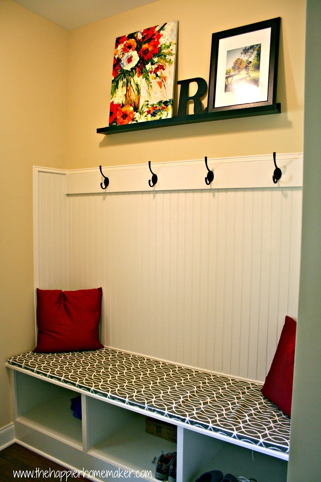 Fast Diy No Sew Bench Cushion Without Plywood The Happier Homemaker