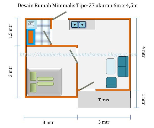 Menghitung Biaya  Membangun  Rumah  Minimalis  Tipe 27 