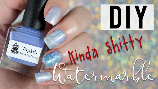 Vapid Lacquer Summer Shimmers |  Kinda Sh*tty Watermarble