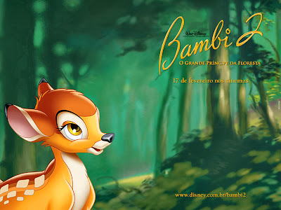 Bambi wallpaper on computer 