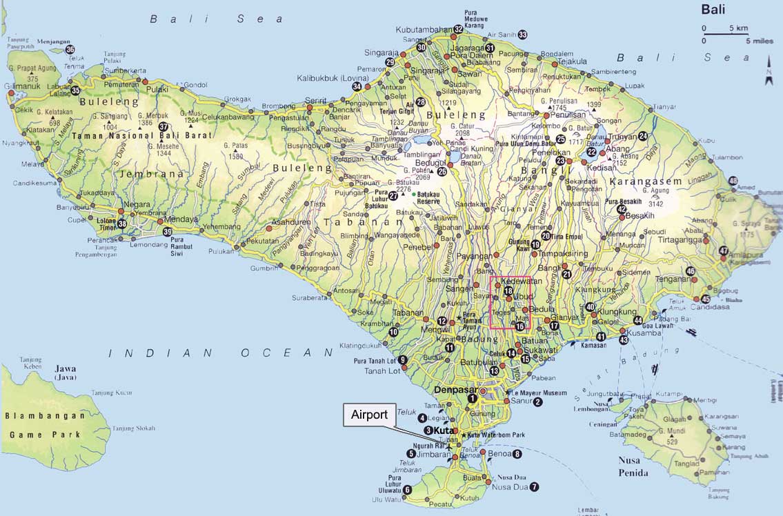 Go Get Bali  All About Bali Map  of Bali 