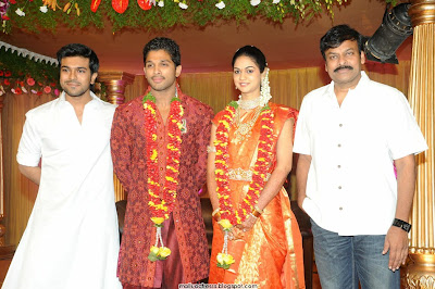 Allu arjun wedding reception photo gallery