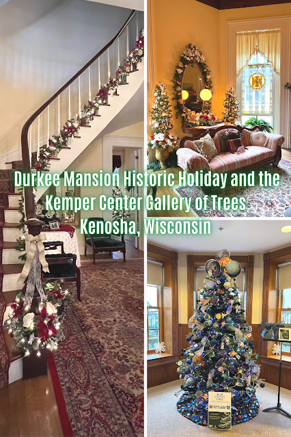 Wrapped in Holiday Cheer During Durkee Mansion Historic Holiday and the Kemper Center Gallery of Trees in Kenosha, Wisconsin