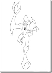 desenho para colorir ben 10 xlr8