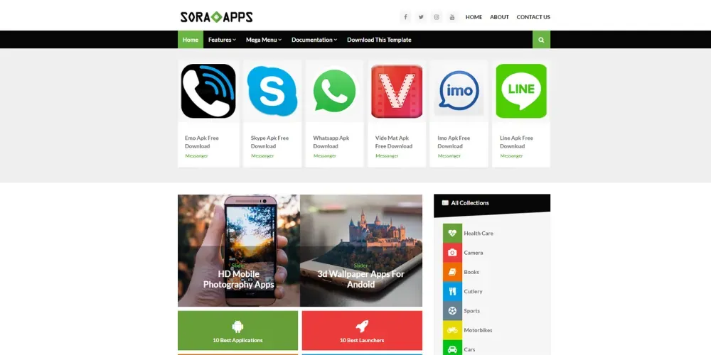 APK Blogger Template Free 2022
