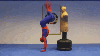 Animasi Spiderman Lucu Bergerak