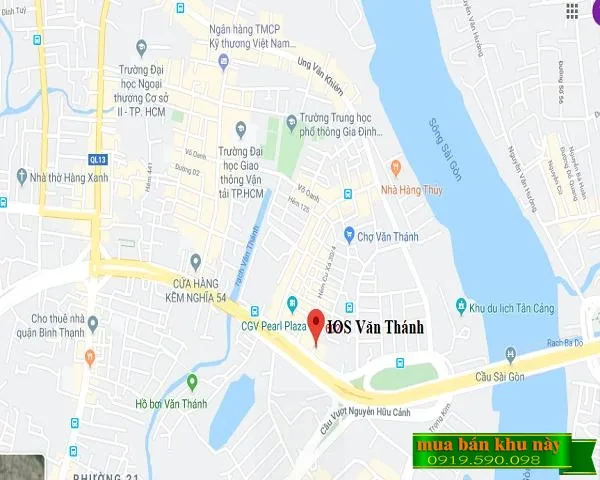Vị trí dự án IOS Building Văn Thành