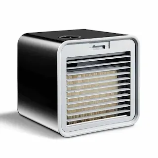 Electric Air Fryer USB Portable Air Cooler Fan Air Conditioner Light Desktop Air Cooling Fan Humidifier Purifier for Office Bedroom hown store