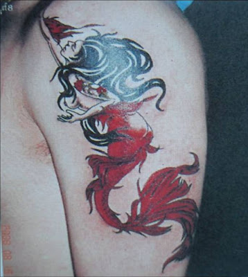 Asia tattoos-Mermaid tattoo