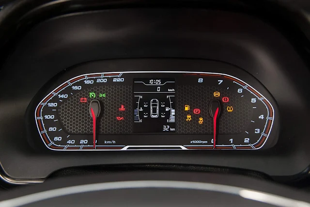 Novo Chery Tiggo II 2018 Flex - cluster de instrumentos