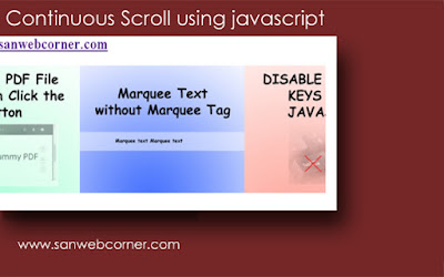 continuous scroll using javascript