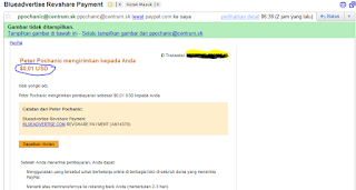 Payout Pertama Dari BLUEADVERTISE.COM 