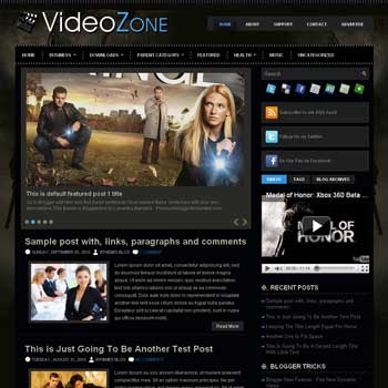 VideoZone blog template. template image slider blog. magazine blogger template style. wordpress theme to blogger. template video blog template. template video for blogger blog