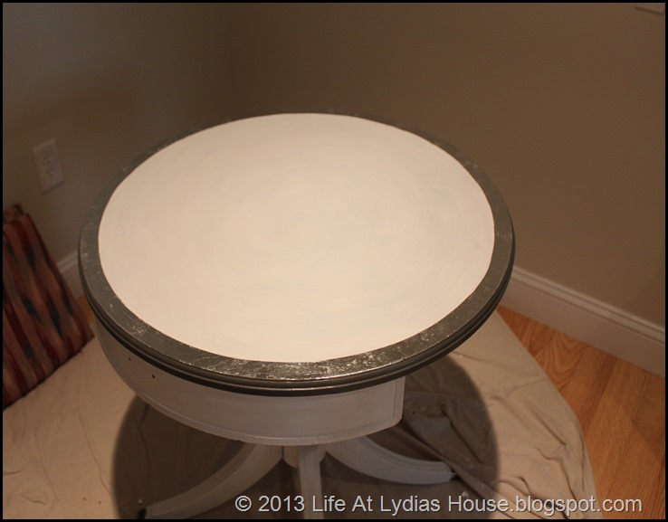 painting the table