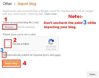 How to import a blog - BloggingFunda