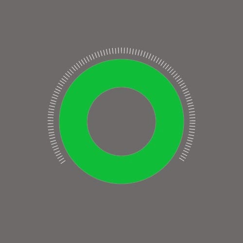 New hollow circle withe green color