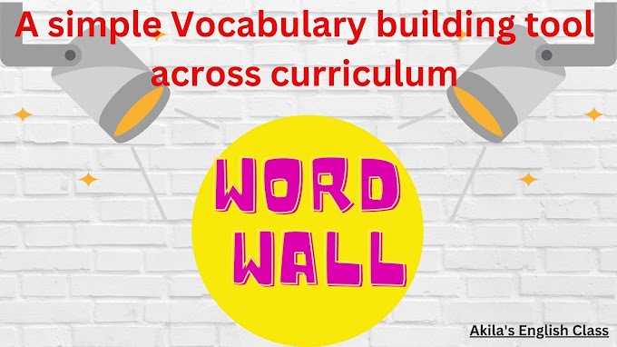 A Simple Guide to build Vocabulary across Curriculum  -  WORD WALL