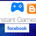 how to upload instant games in facebook and blogger